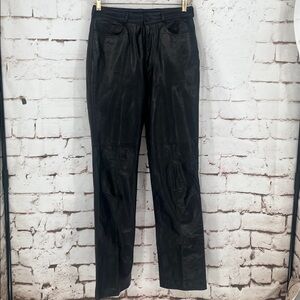 ✨VTG✨70s Leather Pants, Size 6
